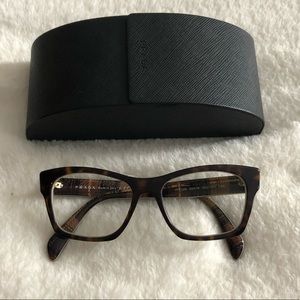 PRADA eyeglasses Brown